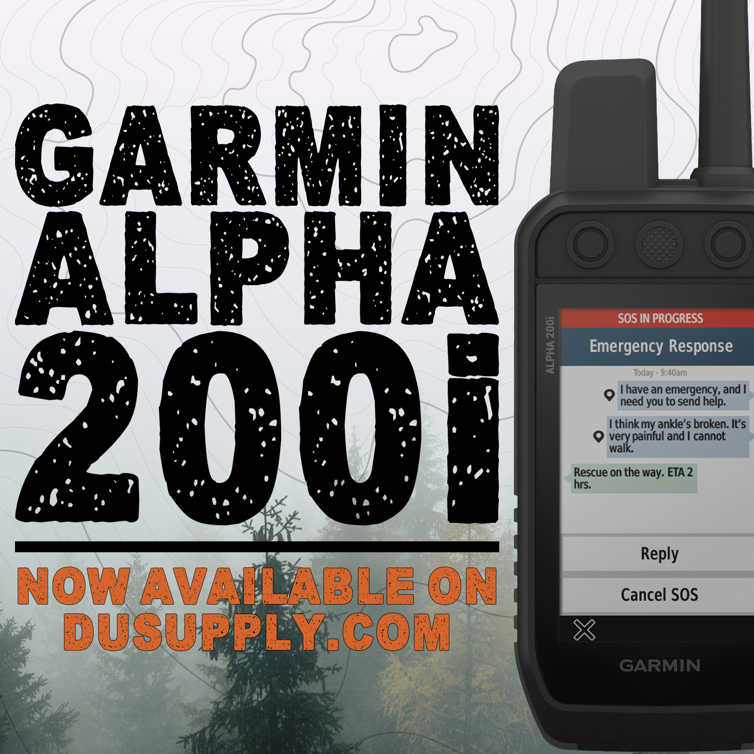 Garmin Alpha 200i Dog Tracking GPS Handheld with inReach Satellite